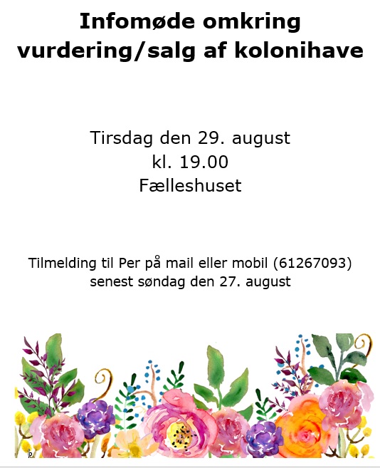 Info om havesalg